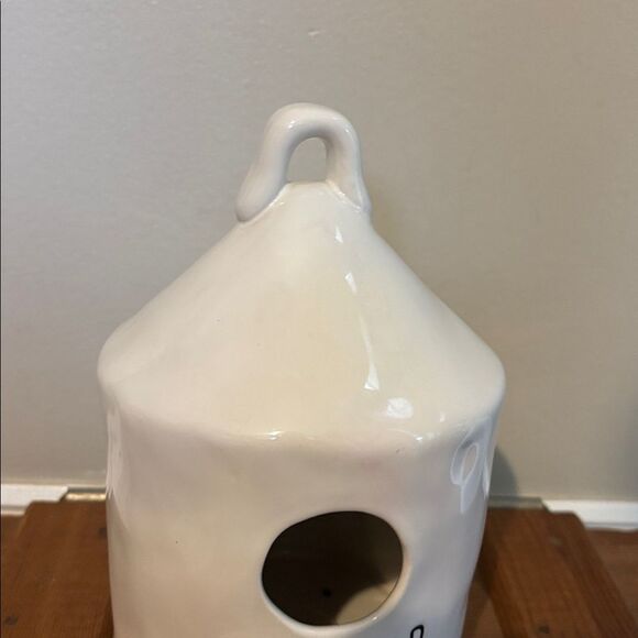 RAE DUNN "CHIRP " Birdhouse Flat Bottom, Bird On Back - Picture 3 of 5